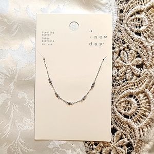 a  • new day sterling silver cubic zirconia 18 inch necklace 2020 Target